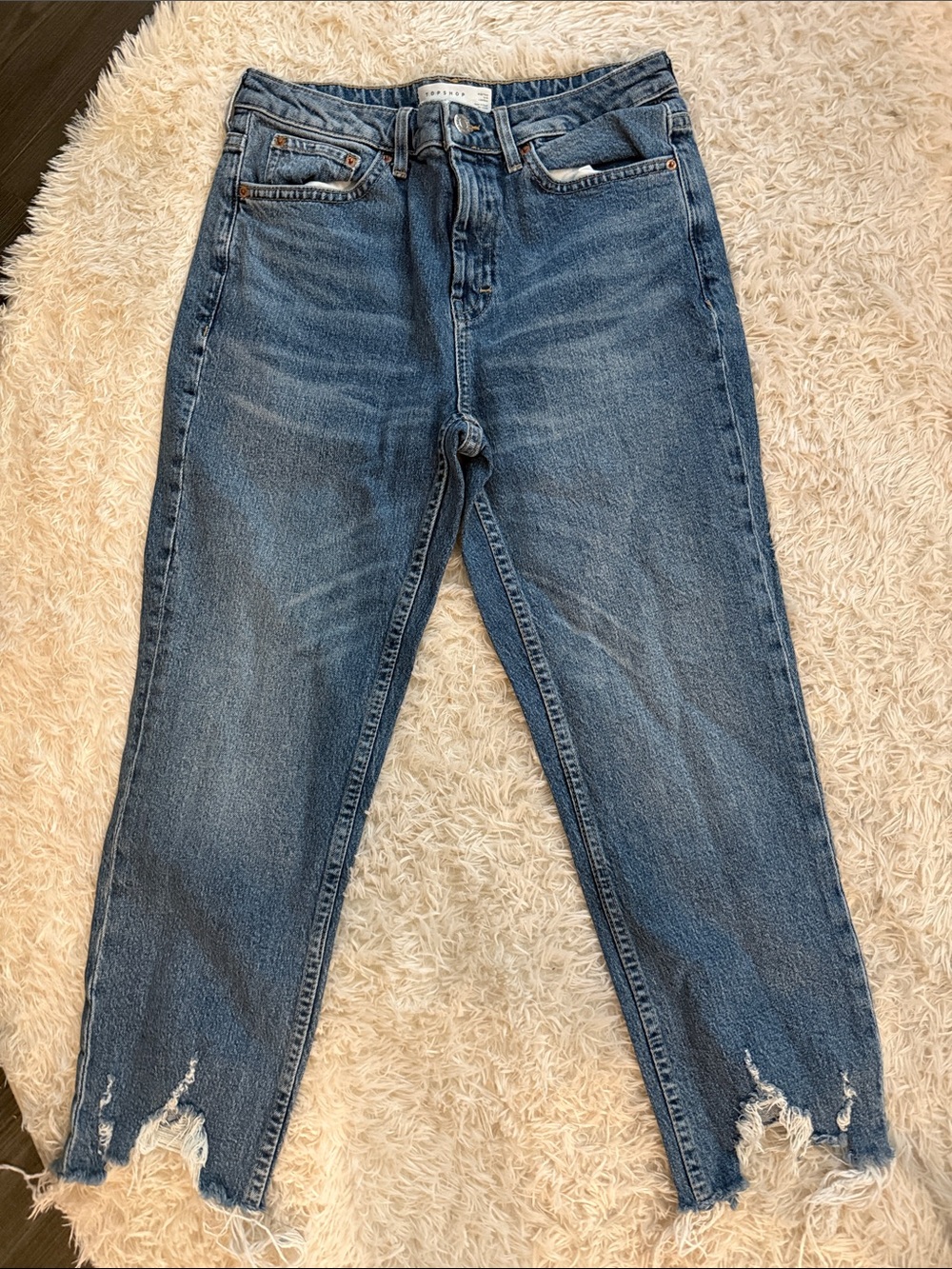 Topshop Blue Ankle & Cropped Jeans